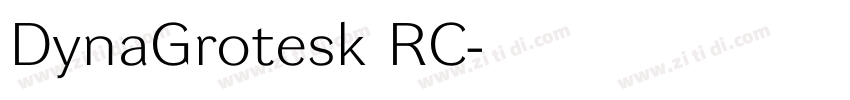 DynaGrotesk RC字体转换